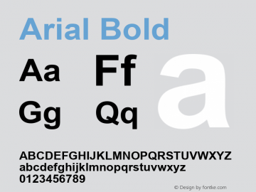 Arial Bold Version 7.00;February 25, 2021;FontCreator 13.0.0.2675 64-bit图片样张