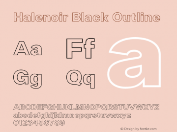 Halenoir Black Outline 1.004图片样张