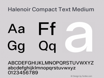 Halenoir Compact Text Medium 1.005图片样张