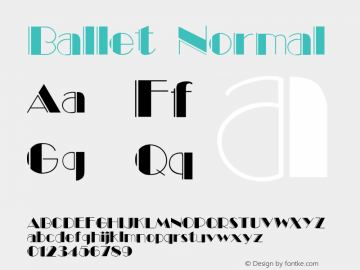 Ballet 1.0 Tue Jan 19 15:31:00 1993图片样张