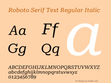 Roboto Serif Text Regular Italic Version 1.002图片样张