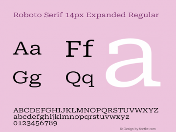 Roboto Serif 14px Expanded Regular Version 1.003图片样张