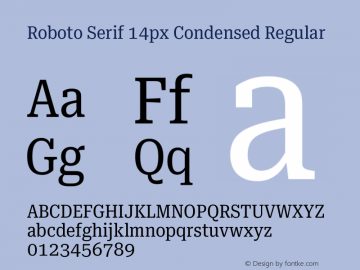 Roboto Serif 14px Condensed Regular Version 1.003图片样张