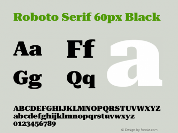 Roboto Serif 60px Black Version 1.003图片样张