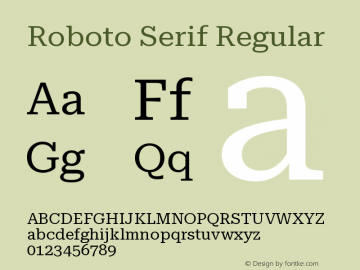 Roboto Serif Regular Version 1.004图片样张