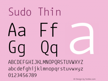 Sudo Thin Version 0.061图片样张