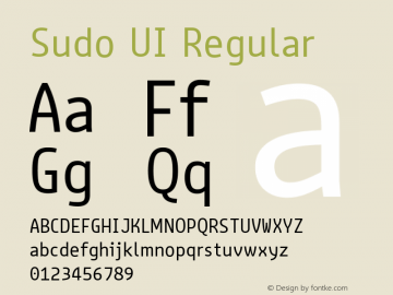 Sudo UI Regular Version 0.061图片样张