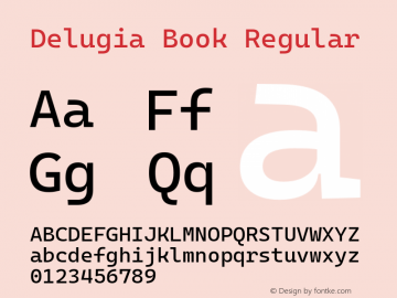 Delugia Book Regular v2110.31.1图片样张