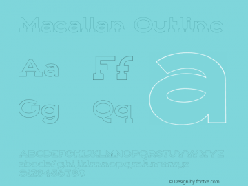 Macallan Typeface Outline Version 1.000图片样张