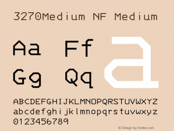 3270-Medium Nerd Font Complete Windows Compatible Version 001.000;Nerd Fonts 2图片样张