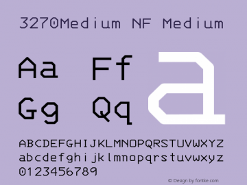 3270-Medium Nerd Font Complete Mono Windows Compatible Version 001.000;Nerd Fonts 2图片样张