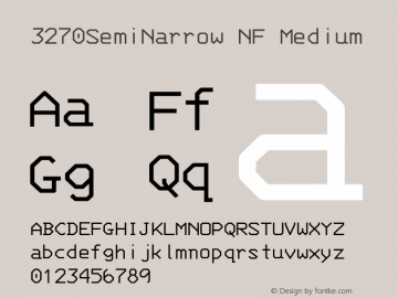 3270 Semi-Narrow Nerd Font Complete Mono Windows Compatible Version 001.000;Nerd Fonts 2图片样张