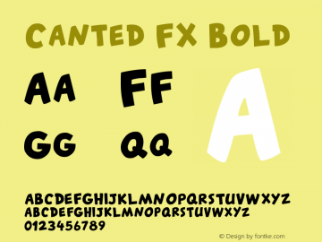 CantedFX-Bold Version 1.100;PS 001.100;hotconv 1.0.70;makeotf.lib2.5.58329图片样张