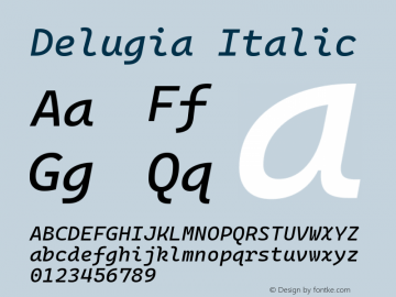 Delugia Italic v2110.31.2图片样张