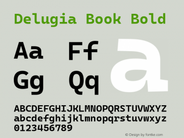 Delugia Book Bold v2110.31.2图片样张