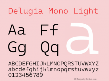 Delugia Mono Light v2111.01图片样张