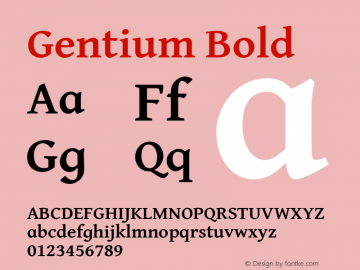Gentium Bold Version 6.001图片样张