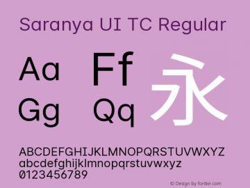 Saranya UI TC Regular 图片样张