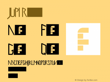 JUPI Regular Version 1.0图片样张