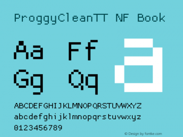 ProggyCleanTT Nerd Font Complete Mono Windows Compatible Version 2004/04/15;Nerd Fonts 2.1.0图片样张