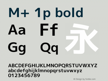 M+ 1p bold 图片样张