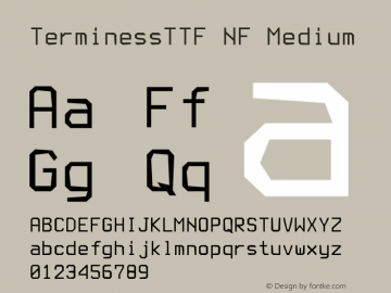 Terminess (TTF) Nerd Font Complete Windows Compatible Version 4.40.1;Nerd Fonts 2.1.0图片样张