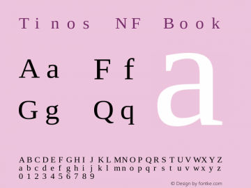 Tinos Nerd Font Complete Mono Windows Compatible Version 1.23;Nerd Fonts 2.1.0图片样张