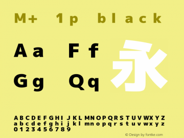 M+ 1p black 图片样张