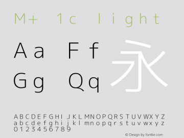 M+ 1c light 图片样张