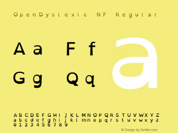 OpenDyslexic Version 002.001;Nerd Fonts 2.1.0图片样张