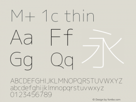 M+ 1c thin 图片样张