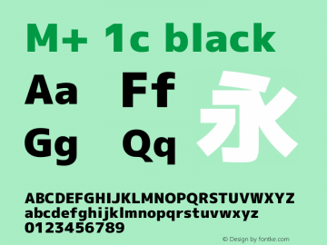 M+ 1c black 图片样张