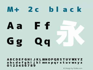 M+ 2c black 图片样张