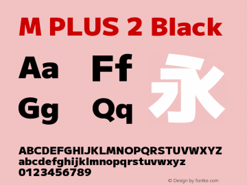 M PLUS 2 Black Version 1.001图片样张
