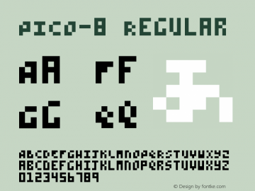 PICO-8 Regular 1.0图片样张