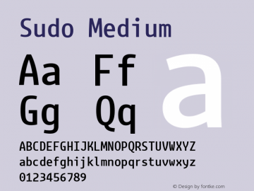 Sudo Medium Version 0.062图片样张