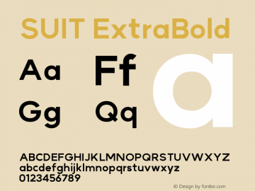 SUIT ExtraBold Version 1.007图片样张