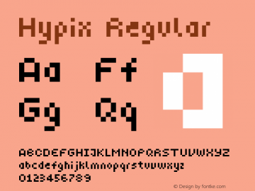 Hypix Regular Version 1.0图片样张