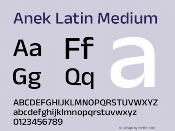 Anek Latin Medium Version 1.003图片样张