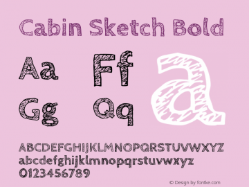 Cabin Sketch Bold Version 1.100图片样张