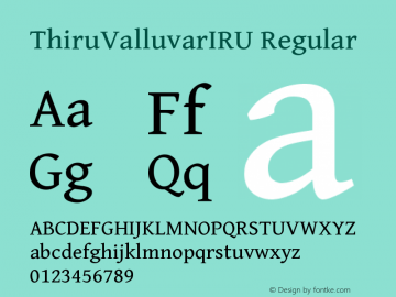 ThiruValluvarIRU Version 0.703 dev-23bff7图片样张