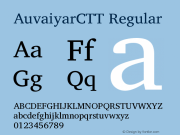 AuvaiyarCTT Version 0.703 dev-23bff7图片样张