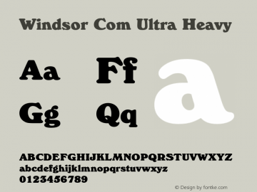 Windsor Com Ultra Heavy Version 1.01图片样张