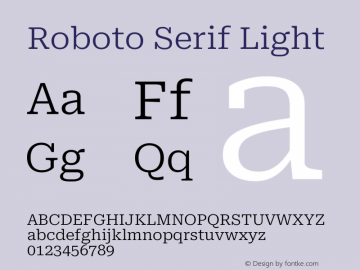 Roboto Serif Light Version 1.004图片样张