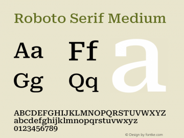 Roboto Serif Medium Version 1.004图片样张