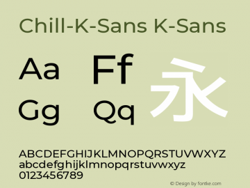 Chill-K-Sans Version 1.0图片样张
