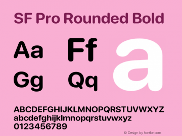SF Pro Rounded Bold Version 17.1d1e1图片样张