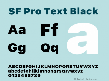 SF Pro Text Black Version 17.1d1e1图片样张