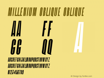 Millenium Oblique Version 1.000;FEAKit 1.0图片样张