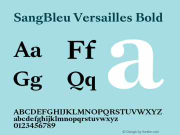 SangBleu Versailles Bold Version 2.500 | FøM Fix图片样张